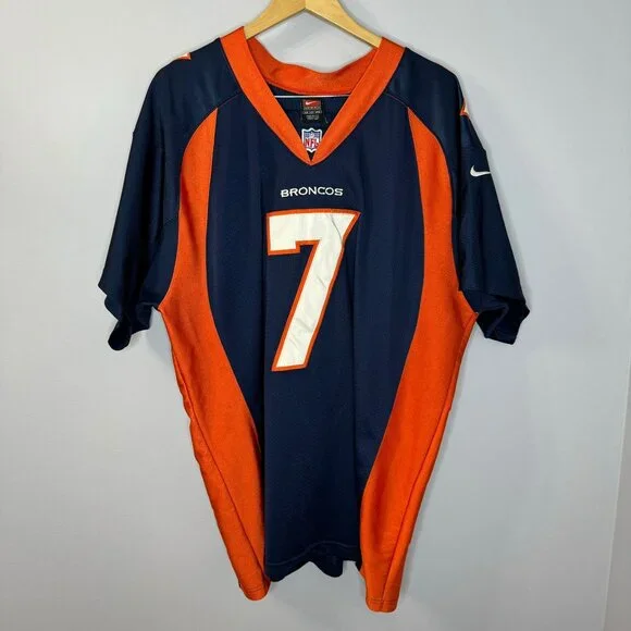 Nike NFL Pro Line Denver Broncos John Elway # 7 Pro Cut Authentic Jersey 52 - Picture 2 of 10